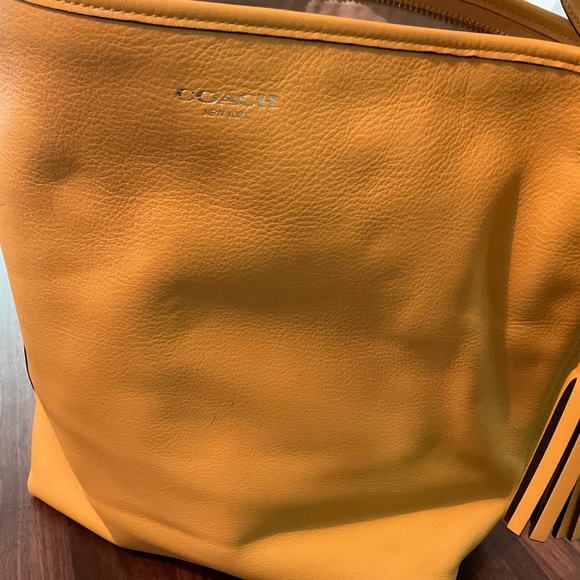 Coach Bucket Bag Pebbled Leather - Picture 1 of 8